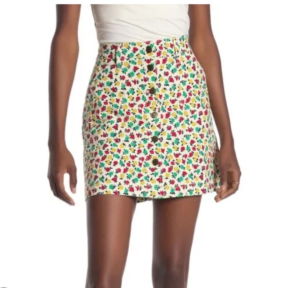 NWT J Crew Button Front Skirt